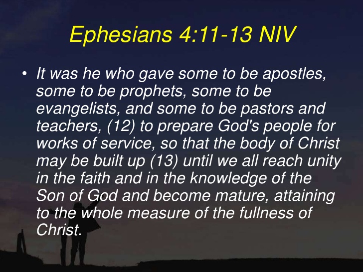 Ephesians 4 11-13